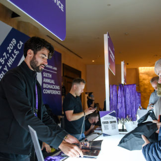 Volunteers at the Biohacking Conference